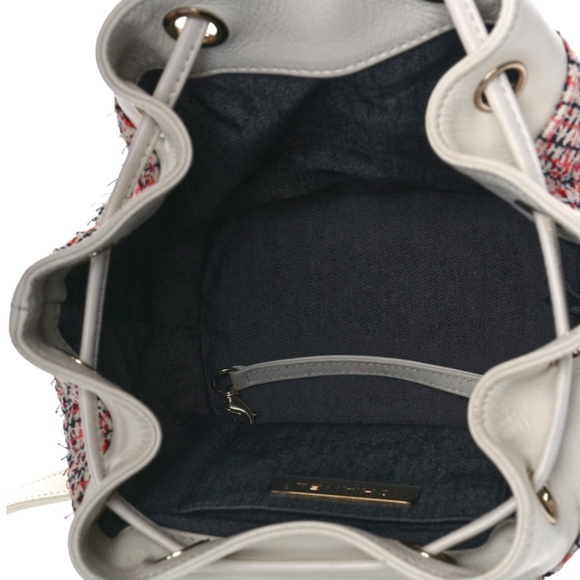 CHANEL Tweed CC Mania Backpack Black Red White main image 6